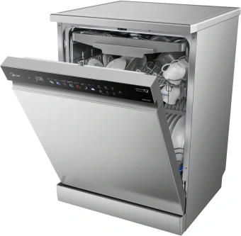 Посудомоечная машина Midea MFD60S460SI серебристый/черный (полноразмерная) инвертор - купить недорого с доставкой в интернет-магазине