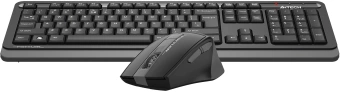 Клавиатура + мышь A4Tech Fstyler FG1035 клав:черный/серый мышь:черный/серый USB беспроводная Multimedia (FG1035 GREY) - купить недорого с доставкой в интернет-магазине