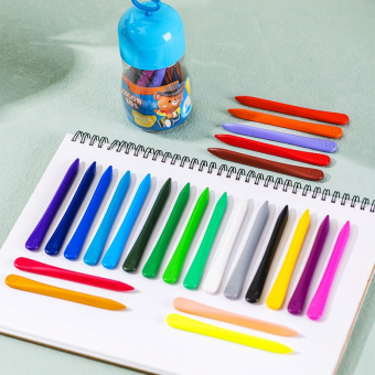 Мелки пластик. Deli EC222-24 Color Kids трехгр. 24цв. (24шт) пласт.туб. гол. - купить недорого с доставкой в интернет-магазине
