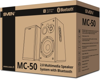 Колонки Sven MC-50 2.0 черный 210Вт BT - купить недорого с доставкой в интернет-магазине