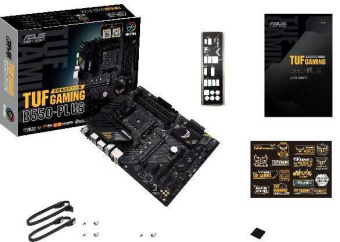 Материнская плата Asus TUF GAMING B550-PLUS Soc-AM4 AMD B550 4xDDR4 ATX AC`97 8ch(7.1) 2.5Gg RAID+HDMI+DP - купить недорого с доставкой в интернет-магазине