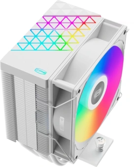 Устройство охлаждения(кулер) PcCooler R400 ARGB Soc-AM5/AM4/1200/1700/1851 белый 4-pin 18-30dB Al+Cu 180W Ret (R400-WHAWYX-US) - купить недорого с доставкой в интернет-магазине