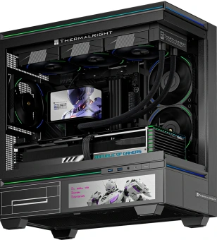 Система водяного охлаждения Thermalright Wonder Vision 360 Turbo ARGB Soc-AM5/AM4/1200/1700/1851 черный 4-pin 28.1dB Al LCD Ret (W-VISION-TURBO-360-BL-ARGB) - купить недорого с доставкой в интернет-магазине