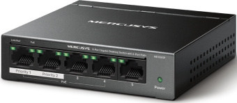 Коммутатор Mercusys MS105GP 5G 4PoE+ 65W неуправляемый - купить недорого с доставкой в интернет-магазине