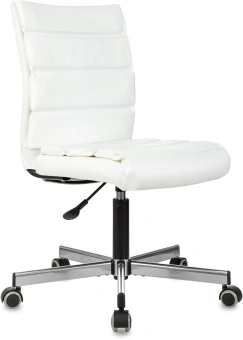 Кресло Бюрократ CH-320M белый эко.кожа крестов. металл черный пластик черный - купить недорого с доставкой в интернет-магазине