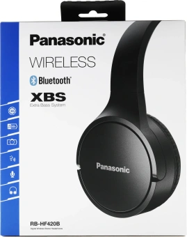 Гарнитура накладные Panasonic RB-HF420BGEK черный беспроводные bluetooth оголовье - купить недорого с доставкой в интернет-магазине