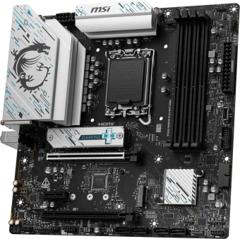 Материнская плата MSI B760M GAMING PLUS WIFI DDR4 Soc-1700 Intel B760 4xDDR4 mATX AC`97 8ch(7.1) 2.5Gg+HDMI+DP - купить недорого с доставкой в интернет-магазине