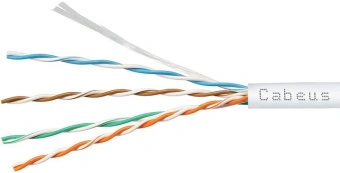 Кабель информационный Cabeus UTP-4P-Cat.5e-SOLID-LSZH-GY-100 кат.5E U/UTP 4 пары LSZH внутренний 100м серый - купить недорого с доставкой в интернет-магазине