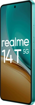 Смартфон Realme RMX5078 14T 5G 256Gb 12Gb зеленый моноблок 3G 4G 2Sim 6.67" 1080x2400 Android 15 50Mpix 802.11 a/b/g/n/ac NFC GPS GSM900/1800 GSM1900 Protect - купить недорого с доставкой в интернет-магазине
