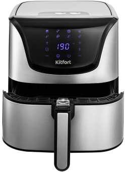 Аэрогриль Kitfort КТ-2232 4.9л 1700Вт серебристый/черный - купить недорого с доставкой в интернет-магазине