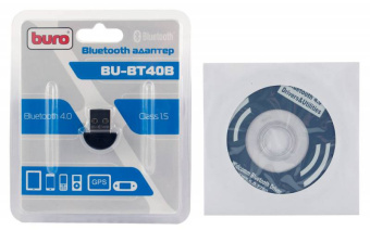 Адаптер USB Buro BU-BT40B BT4.0+EDR class 1.5 20м черный - купить недорого с доставкой в интернет-магазине