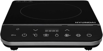 Плита Индукционная Hyundai HYC-0104 черный стеклокерамика (настольная) - купить недорого с доставкой в интернет-магазине