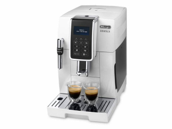 Кофемашина Delonghi Dinamica ECAM350.35.W 1450Вт белый - купить недорого с доставкой в интернет-магазине