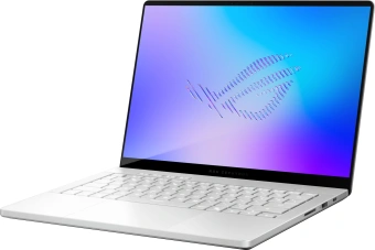 Ноутбук Asus ROG Zephyrus G14 GU405AW-SY024W Core Ultra 9 386H 32Gb SSD1Tb NVIDIA GeForce RTX5080 16Gb 14" OLED 3K (2880x1800) Windows 11 Home white WiFi BT Cam Bag (90NR0P83-M000Y0) - купить недорого с доставкой в интернет-магазине
