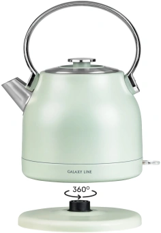 Чайник электрический Galaxy Line GL 0333 1.5л. 2200Вт мятный корпус: нерж.сталь (7010103330) - купить недорого с доставкой в интернет-магазине