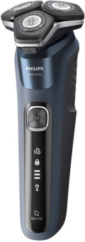 Бритва роторная Philips S5885/35 реж.эл.:3 питан.:аккум. синий/черный - цена, купить или заказать с доставкой в интернет-магазине Бритва роторная Philips S5885/35 реж.эл.:3 питан.:аккум. синий/черный - купить недорого с доставкой в интернет-магазине