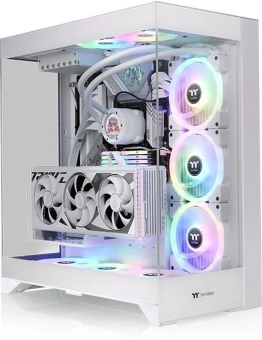 Корпус Thermaltake CTE E550 TG Snow белый без БП ATX 8x120mm 6x140mm 2xUSB3.0 audio bott PSU - купить недорого с доставкой в интернет-магазине