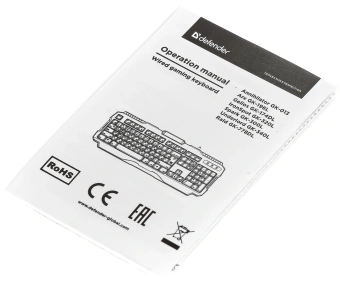 Клавиатура Defender GK-778DL черный USB slim for gamer LED (45778) кабель 1.5м - купить недорого с доставкой в интернет-магазине