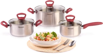 Кастрюля Rondell Heidi RDS-1113 2.8л. d=20см (с крышкой) стальной - купить недорого с доставкой в интернет-магазине