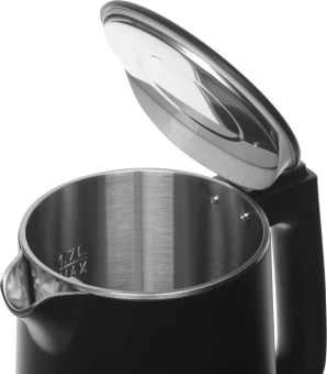 Чайник электрический Candy CK-400 1.7л. 2200Вт черный корпус: нерж.сталь/пластик (FM04WKM00RU) - купить недорого с доставкой в интернет-магазине