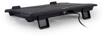 Подставка для ноутбука Buro BU-LCP150-B212 15" 335x265x22мм 74.35дБ 1xUSB 2x 140ммFAN 480г металлическая сетка/пластик черный - купить недорого с доставкой в интернет-магазине