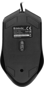 Мышь Defender Hit MB-601 черный оптическая 1200dpi USB 3but (52601) - купить недорого с доставкой в интернет-магазине
