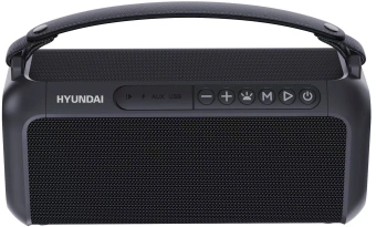 Колонка порт. Hyundai H-PS1007 черный 60W 2.0 BT 10м 2600mAh - купить недорого с доставкой в интернет-магазине