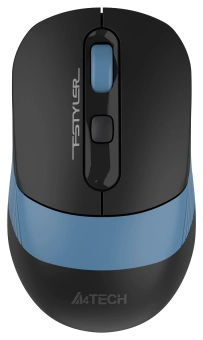 Мышь A4Tech Fstyler FB10C черный/синий оптическая 2000dpi беспров. BT/Radio USB 4but (FB10C ASH BLUE) - купить недорого с доставкой в интернет-магазине