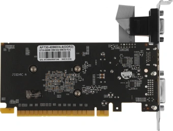 Видеокарта Afox PCI-E 2.0 AF730-4096D3L6 NVIDIA GeForce GT 730 4Gb 128bit GDDR3 700/1333 DVIx1 HDMIx1 CRTx1 HDCP Ret low profile - купить недорого с доставкой в интернет-магазине