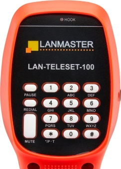 Трубка телефонная Lanmaster LAN-TELESET-100 для тестирования красный - купить недорого с доставкой в интернет-магазине