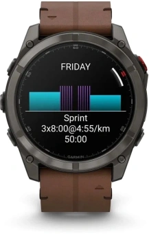 Смарт-часы Garmin Fenix 8 Pro 1.4" AMOLED корп.серый рем.песочный (010-03199-40) - купить недорого с доставкой в интернет-магазине
