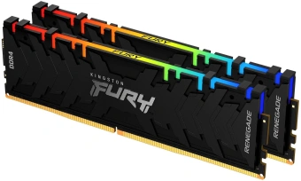 Память DDR4 2x8GB 4000MHz Kingston KF440C19RBAK2/16 Fury Renegade RGB RTL Gaming PC4-32000 CL19 DIMM 288-pin 1.35В kit single rank с радиатором Ret - купить недорого с доставкой в интернет-магазине