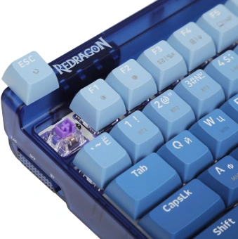 Клавиатура Redragon Garen Pro механическая синий USB беспроводная BT/Radio for gamer LED (71745) кабель 1.5м - купить недорого с доставкой в интернет-магазине