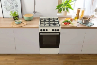 Плита Газовая Gorenje GG5A12BEF бежевый (без крышки) реш.чугун - купить недорого с доставкой в интернет-магазине