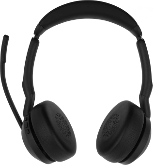 Наушники с микрофоном Jabra Evolve2 55, Link380c MS Stereo черный накладные BT оголовье (25599-999-899) - купить недорого с доставкой в интернет-магазине