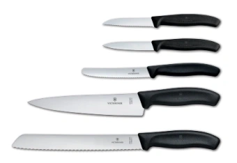 Набор ножей кухон. Victorinox Swiss Classic 6.7133.5G компл.:5предм. черный подар.коробка - купить недорого с доставкой в интернет-магазине