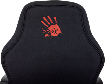 Кресло игровое A4Tech Bloody GC-190 черный/красный текстиль/эко.кожа крестов. пластик - купить недорого с доставкой в интернет-магазине