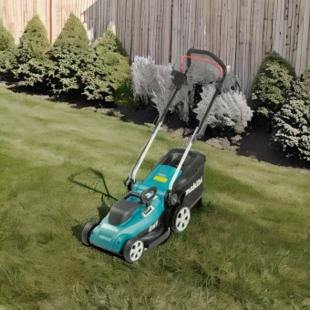 Газонокосилка роторная Makita ELM3320 1200Вт - купить недорого с доставкой в интернет-магазине