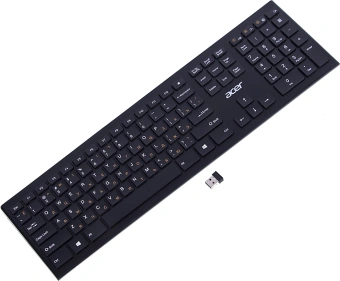 Клавиатура Acer OKR010 черный USB беспроводная slim Multimedia (ZL.KBDEE.003) - купить недорого с доставкой в интернет-магазине