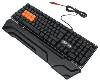 Клавиатура A4Tech Bloody B3370R черный USB Multimedia for gamer LED (подставка для запястий) - купить недорого с доставкой в интернет-магазине