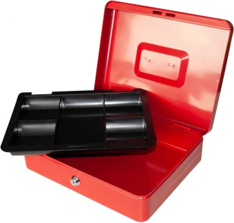 Ящик для денег Silwerhof Daily 90x300x240 красный сталь 1.66кг - купить недорого с доставкой в интернет-магазине