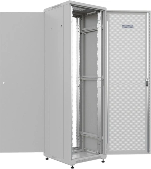 Шкаф коммутационный NTSS Премиум (NTSS-R42U6060PD) напольный 42U 600x600мм пер.дв.перфор. металл 900кг серый 510мм 86кг IP20 металл - купить недорого с доставкой в интернет-магазине