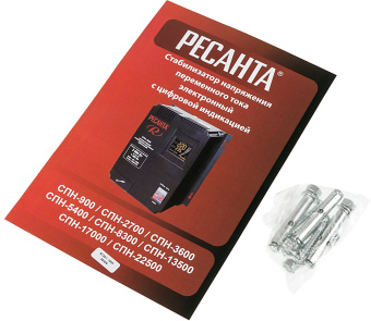 Стабилизатор напряжения Ресанта СПН-5400 однофазный черный (63/6/26) - купить недорого с доставкой в интернет-магазине