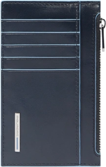 Чехол для кредитных карт Piquadro Blue Square PP6561B2R/BLU2 темно-синий натур.кожа - купить недорого с доставкой в интернет-магазине