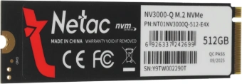 Накопитель SSD Netac PCIe 3.0 x4 512GB NT01NV3000Q-512-E4X M.2 2280 - купить недорого с доставкой в интернет-магазине