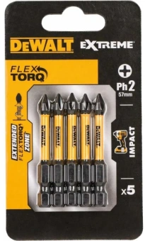 Набор бит DeWalt DT7998T-QZ универсал. (5пред.) для шуруповертов/дрелей - купить недорого с доставкой в интернет-магазине