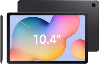 Планшет Samsung Galaxy Tab S6 Lite SM-P620 1280 (2.4) 8C RAM4Gb ROM64Gb 10.4" TFT 2000x1200 Android 14 серый 8Mpix 5Mpix BT WiFi microSD 1Tb 7040mAh - купить недорого с доставкой в интернет-магазине