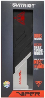 Память DDR5 16GB 5600MHz Patriot PVVR516G56C36 Viper Venom RGB RTL Gaming PC5-44800 CL36 DIMM UDIMM 288-pin 1.25В с радиатором Ret - купить недорого с доставкой в интернет-магазине