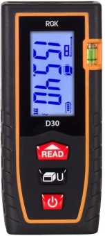 Лазерный дальномер RGK D30 2кл.лаз. 635нм цв.луч. красный (4610011870019) - купить недорого с доставкой в интернет-магазине