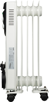 Радиатор масляный Ballu Classic BOH/CL-05WRN 1000Вт белый/черный - купить недорого с доставкой в интернет-магазине